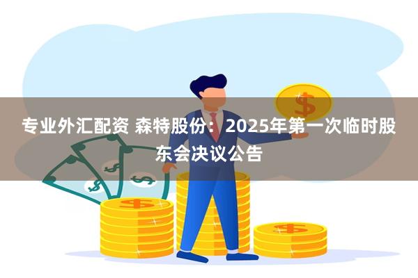专业外汇配资 森特股份：2025年第一次临时股东会决议公告